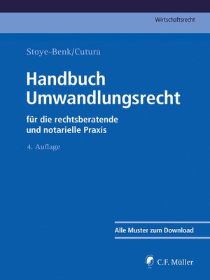 cover image of Handbuch Umwandlungsrecht